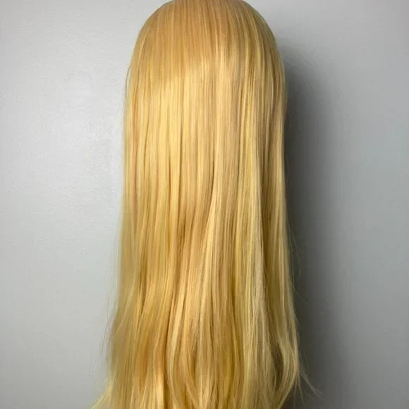 Yellow Wig Straight Lace Wig